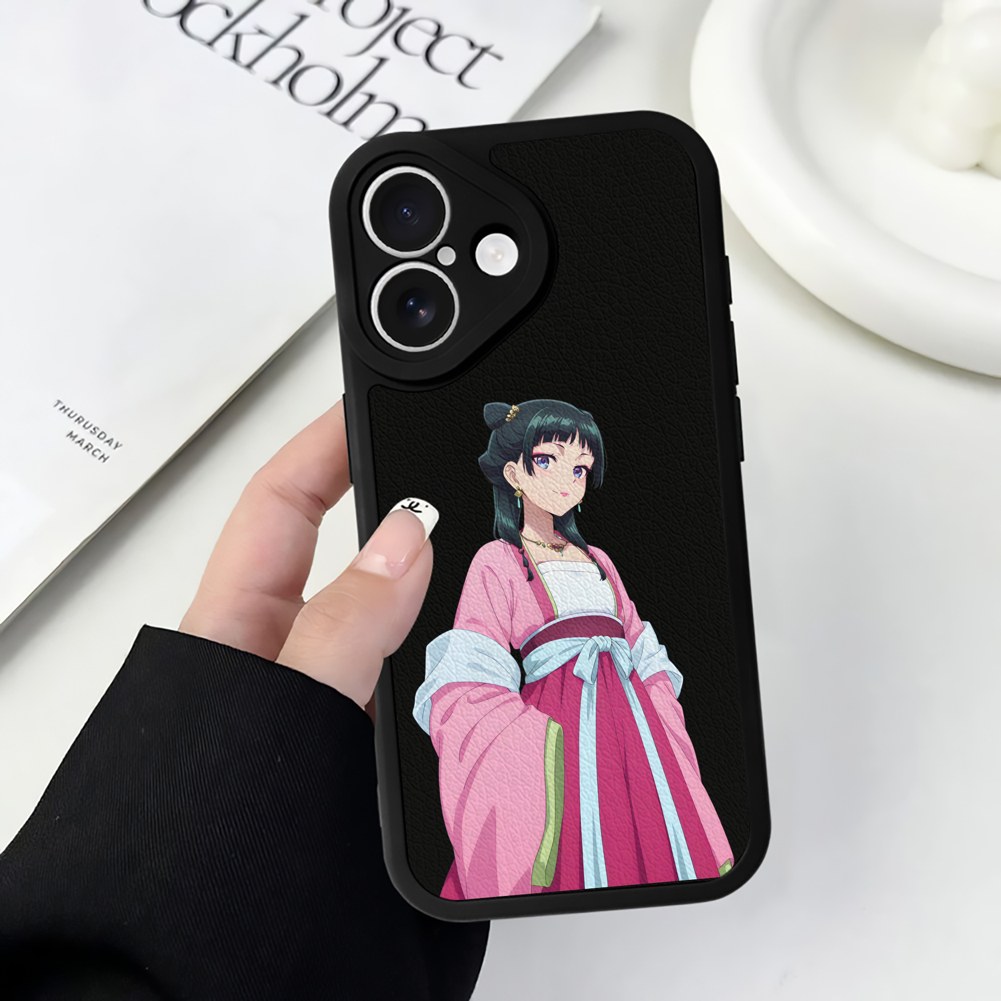 薬屋のひとりごと The Apothecary Diaries 【iPhone 16シリーズ対応】シリコンスマホケース（レザー調） 材質：シリコン